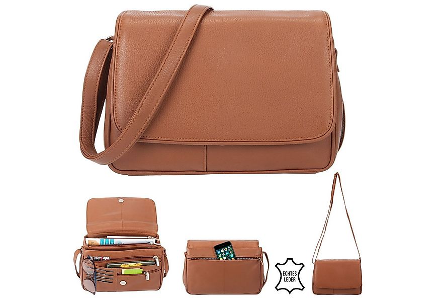 Alessandro Salvatore Handtasche Leder Damen mittel klein Lederhandtasche, S günstig online kaufen