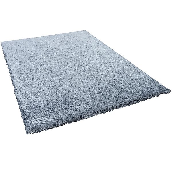 Snapstyle Luxus Hochflor Shaggy Teppich Dream Blau 200x200cm günstig online kaufen