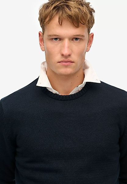 Superdry Strickpullover "COTTON CLASSICS KNIT CREW" günstig online kaufen