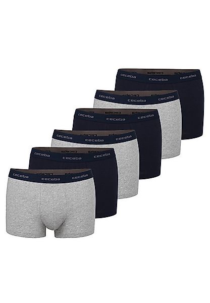 CECEBA Boxershorts CECEBA Herren Pants blau uni 6er Pack (6-St) günstig online kaufen
