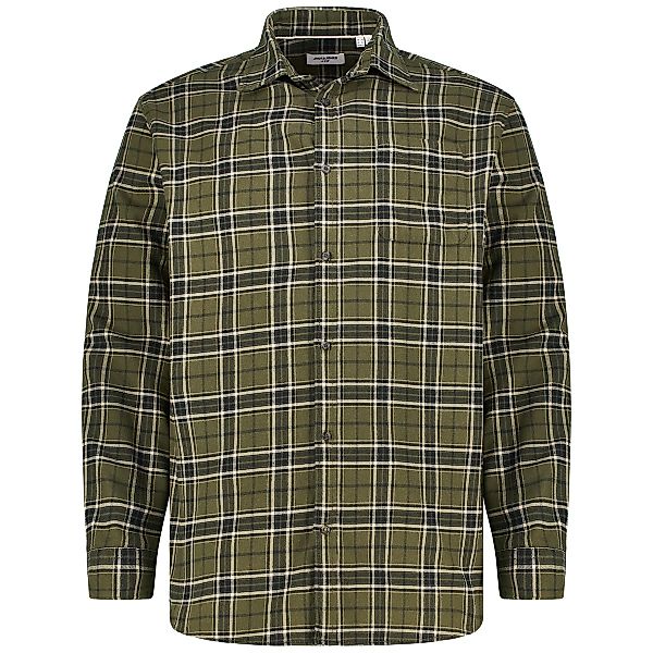 Jack&Jones Freizeithemd mit Karomuster Farbe oliv Größe: 5XL günstig online kaufen