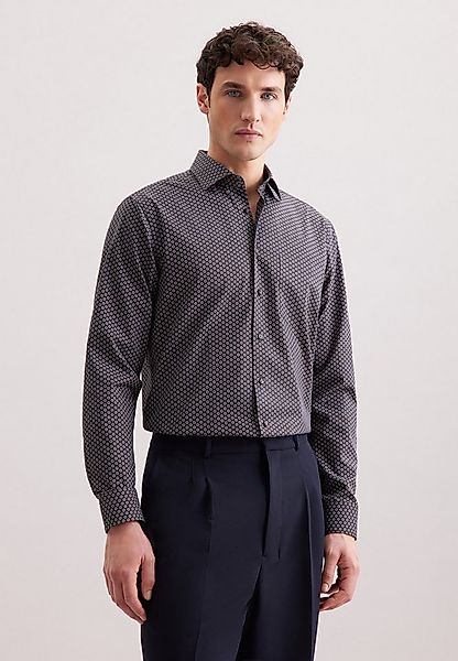 seidensticker Businesshemd Schwarze Rose Comfort 1/1 Kentkragen Druck günstig online kaufen