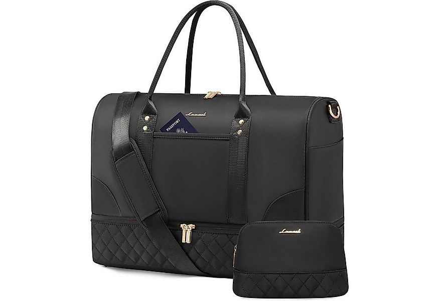 LuxusKollektion Reisetasche Reisetasche Damen Weekender Bag mit Schuhfach N günstig online kaufen