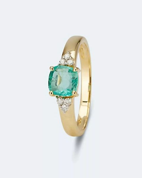 Harry Ivens Ring mit Smaragd und Diamant günstig online kaufen