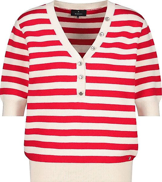 Monari Wollpullover Pullover red ringel günstig online kaufen