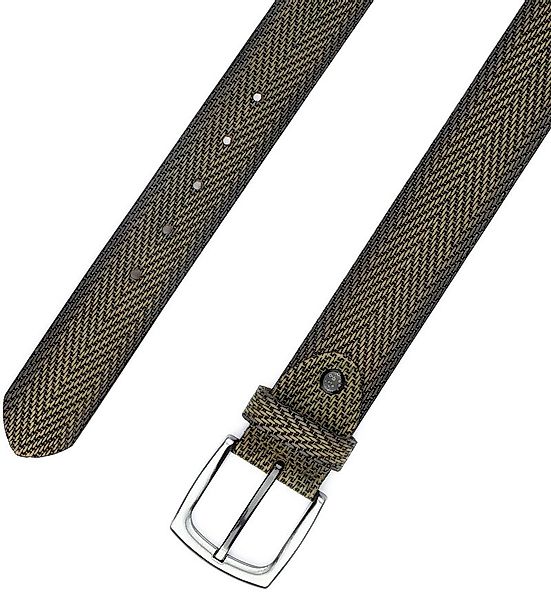 Suitable Ledergürtel Struktur Leder Grün - Größe 105 günstig online kaufen