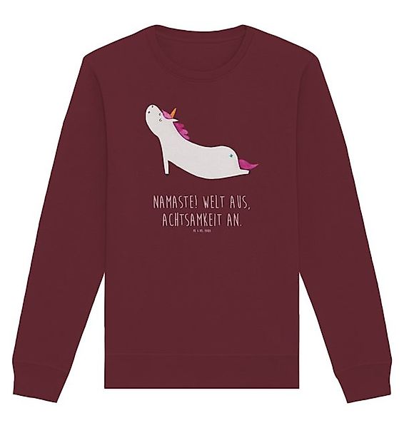 Mr. & Mrs. Panda Longpullover Größe XS Einhorn Yoga - Burgundy - Geschenk, günstig online kaufen