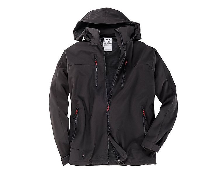 Brigg Softshelljacke Brigg Übergrößen Stretch-Softshelljacke schwarz günstig online kaufen