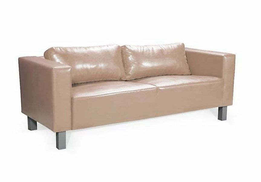 Fun Möbel 3-Sitzer Sofa Designersofa MAILAND 3-Sitzer in Kunstleder, inkl. günstig online kaufen