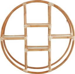 andas Deko-Wandregal Lundtoft, rund, aus Rattan, günstig online kaufen