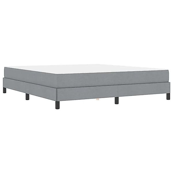 vidaXL Boxspringbett mit Matratze Hellgrau 180 x 200 cm Stoff 3398507 günstig online kaufen