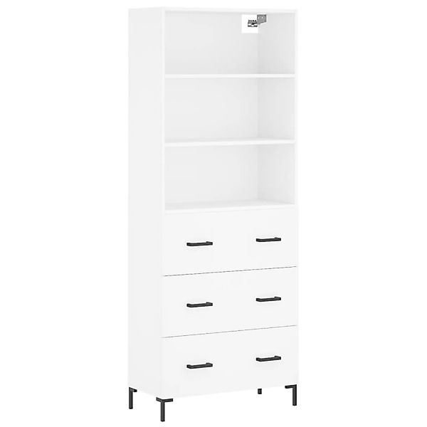 vidaXL Highboard Weiß 69,5x34x180 cm Holzwerkstoff 3189381 günstig online kaufen