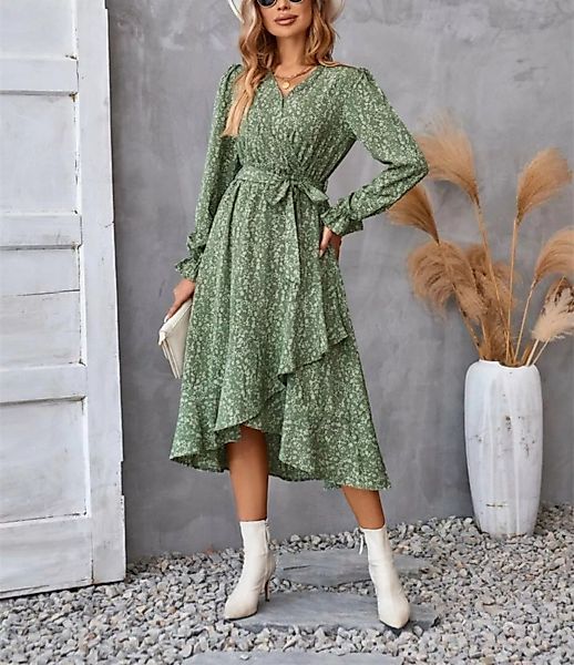 AFAZ New Trading UG Abendkleid A-Linien-Kleid Dame Herbst Winter Langarm-Kl günstig online kaufen