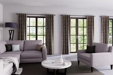 HOMING Vorhang "Tiaro" verdeckte Schlaufen 1 Stk. tlg. blickdicht, geometri günstig online kaufen