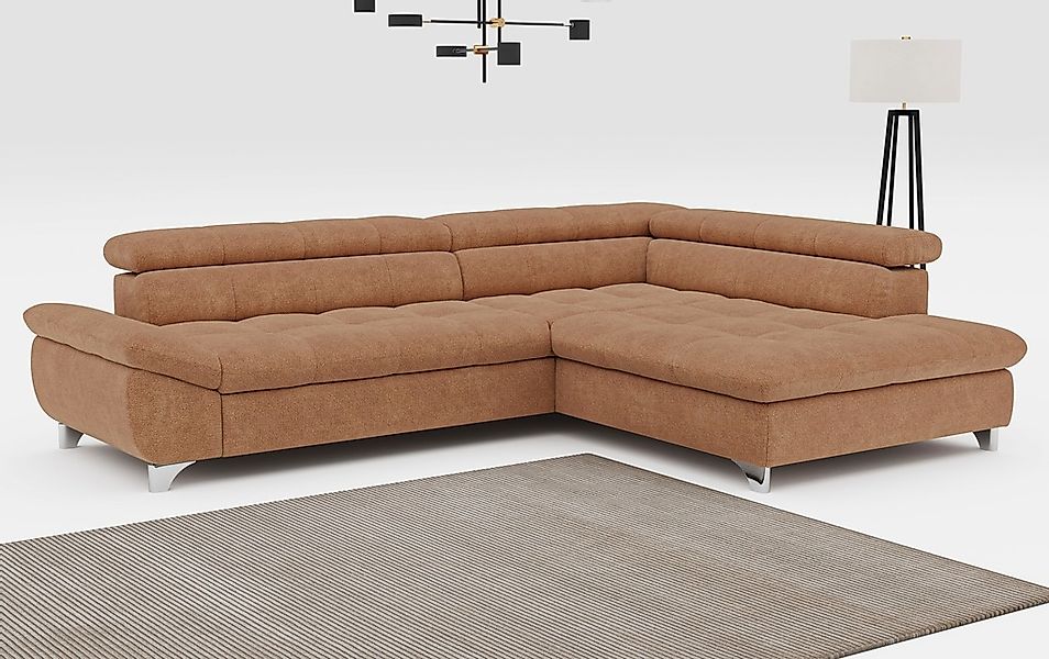 COTTA Ecksofa "Gemini L-Form", mit Kopfteilverstellung, wahlweise mit Bettf günstig online kaufen