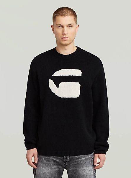 G-STAR Longpullover "G Logo Relaxed Knit Pullover" günstig online kaufen