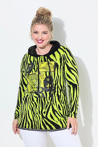 Angel of Style T-Shirt Longshirt Kapuze Animalmuster Glitzersteinchen günstig online kaufen