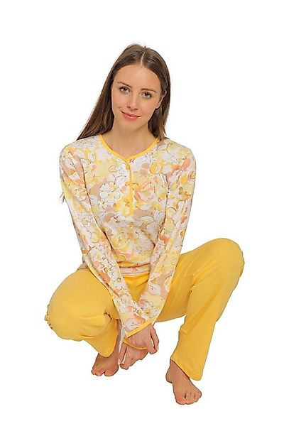 Consult-Tex Pyjama Damen Pyjama Schlafanzug DW503 (Spar-Set, 1 Set) Allover günstig online kaufen