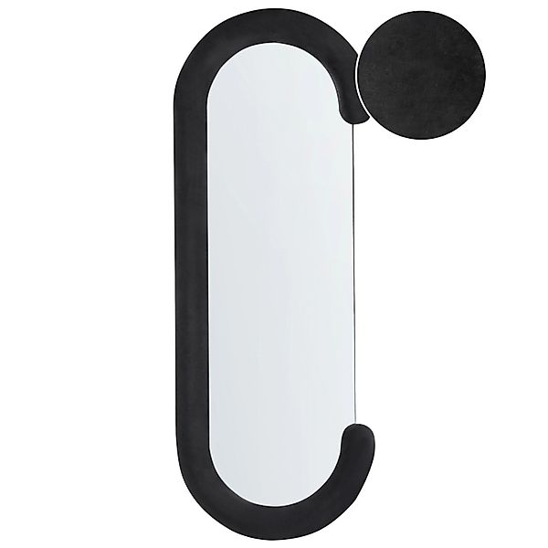 Beliani Wandspiegel LOCHES Schwarz 7x54x158 günstig online kaufen