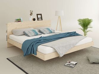 OTTO home Massivholzbett Amaliah Schwebebett, versteckte günstig online kaufen