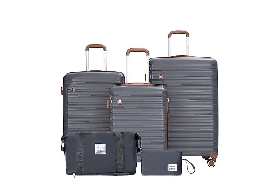 Travelhouse Trolleyset Ascona, 4 Rollen, (Spar-Set, 5 tlg., Hartschalen Tro günstig online kaufen
