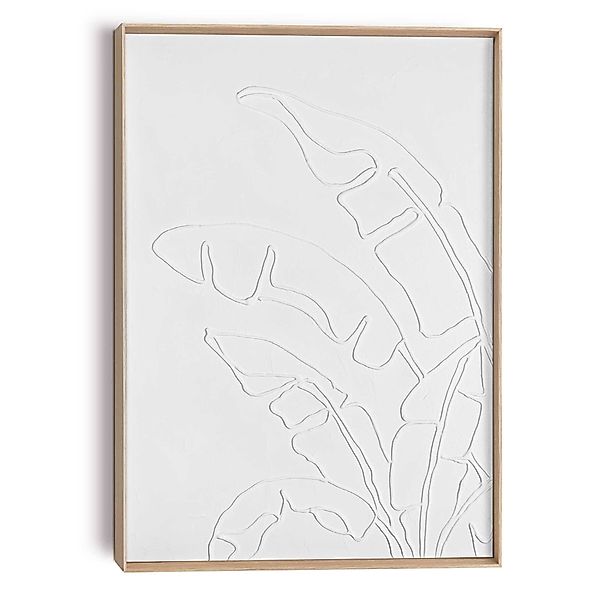 Reinders! Wandbild Palmblätterrelief, Wohnzimmer - Weiß günstig online kaufen