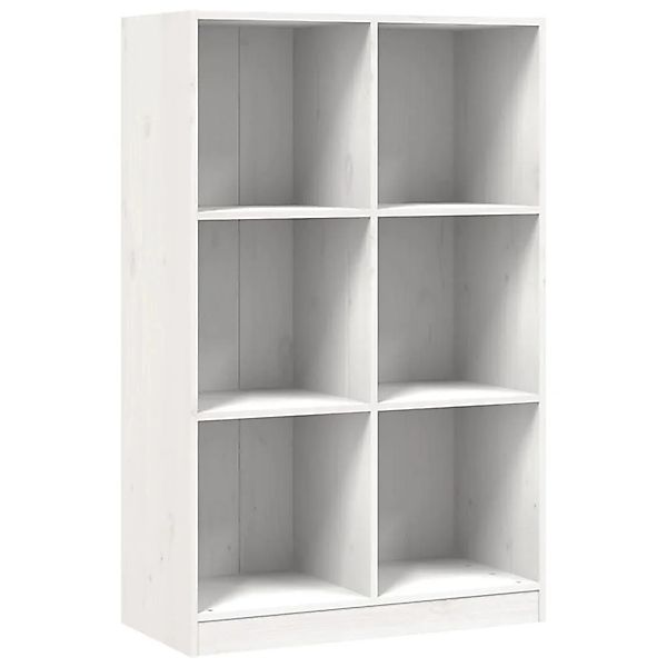 vidaXL Bücherregal Weiß 70x33x110 cm Massivholz Kiefer 836142 günstig online kaufen