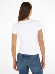 Tommy Jeans Kurzarmshirt "TJW SLIM ESSENTIAL RIB SS EXT" mit gerippter Stru günstig online kaufen