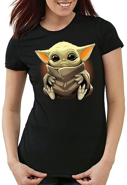 style3 T-Shirt Chibi Yoda mini mando kopfgeldjäger mandalorian star wars günstig online kaufen