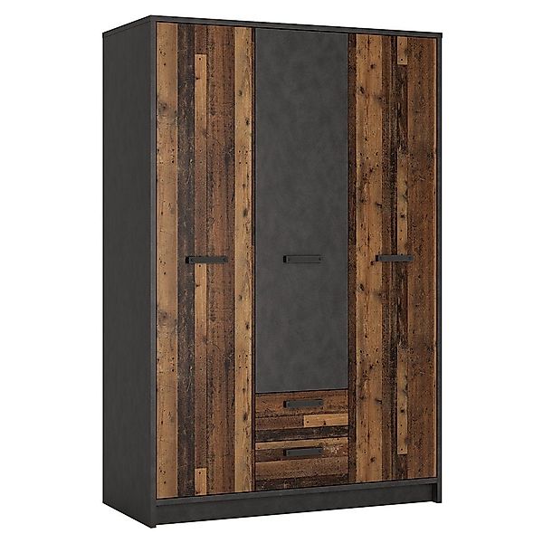 Lomadox Kleiderschrank NELSON-129 Jugendzimmer Schrank 3-türig günstig online kaufen