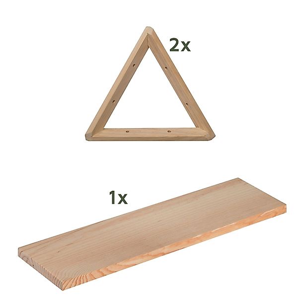 Astigarraga Kit Line Wandregal Triangel Regal-Set, günstig online kaufen
