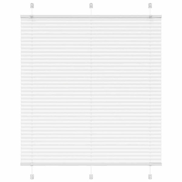 vidaXL Plissee Weiß 115x100 cm Stoffbreite 114,4 cm Polyester 4015486 günstig online kaufen