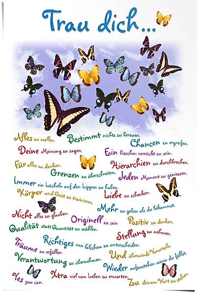 Reinders! Poster Trau dich…, (1 St) günstig online kaufen