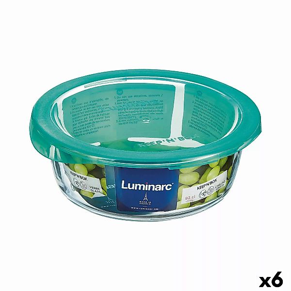 Runde Lunchbox Mit Deckel Luminarc Keep'n Lagon 920 Ml 15,6 X 6,6 Cm Türkis günstig online kaufen