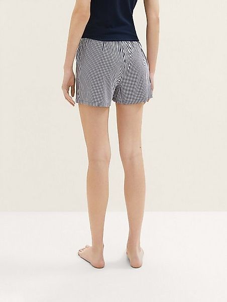 TOM TAILOR Schlafhose TOM TAILOR Damen Kurze-Hose blau längsgestreift (1-tl günstig online kaufen
