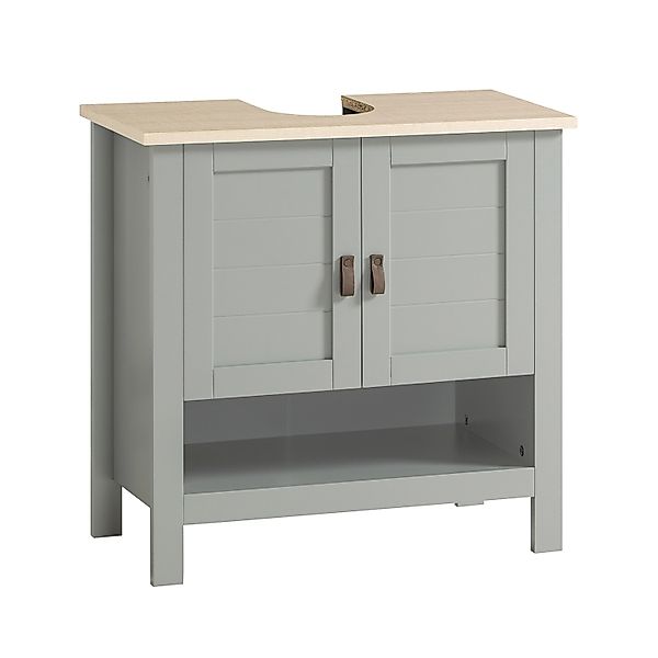 SoBuy Waschbeckenunterschrank Badschrank mit 2 Türen und 1 Fach 60x60x30cm günstig online kaufen