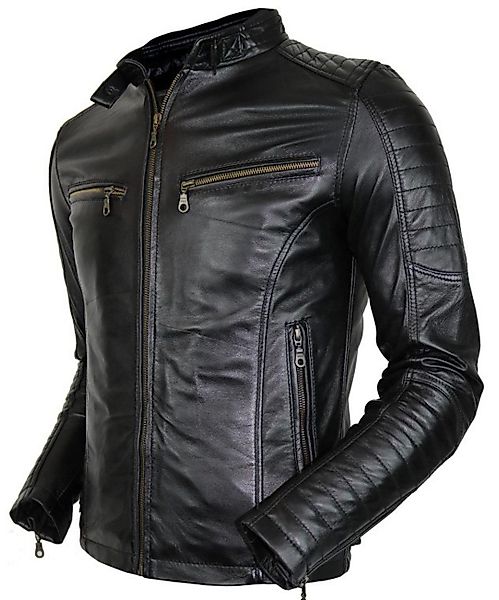 MDM Bikerjacke Herren Lamm Nappa Lederjacke günstig online kaufen