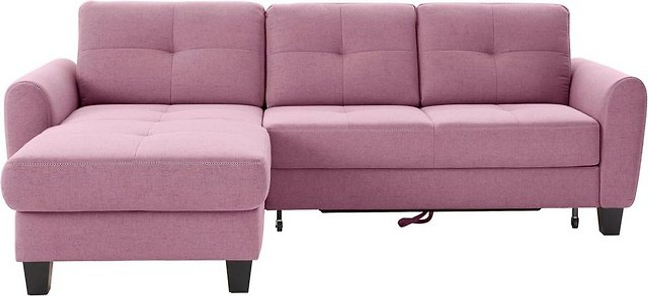 sit&more Ecksofa "Varese L-Form", mit Federkern, wahlweise mit Bettfunktion günstig online kaufen