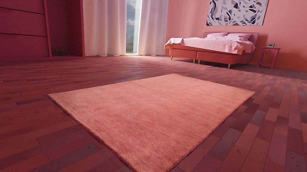 morgenland Wollteppich »Uni - Gabbeh Teppich - Softy«, rechteckig, 1,6 mm H günstig online kaufen