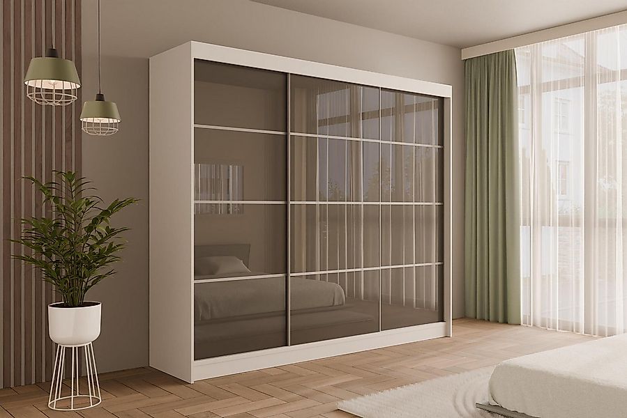 ALTDECOR Schiebetürenschrank PEKA3 (Kleiderschrank Garderobenschrank mit vi günstig online kaufen