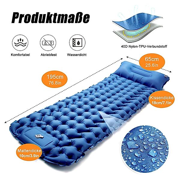 CALIYO Isomatte 2-Tlg Isomatte Outdoor, Isomatte günstig online kaufen