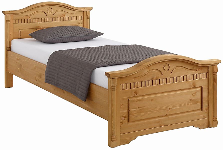 OTTO home Massivholzbett "Graz, hohe Belastbarkeit, klassischer Landhaussti günstig online kaufen