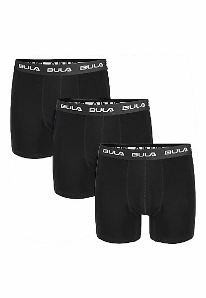 BULA Boxershorts "Frame" 3 Stk. tlg., im 3er-Pack mit Flatlock-Nähten günstig online kaufen