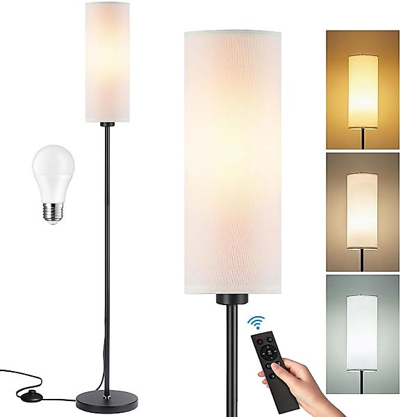 POPOLIC Stehlampe Weiße Stehleuchte mit Fernbedienung, günstig online kaufen