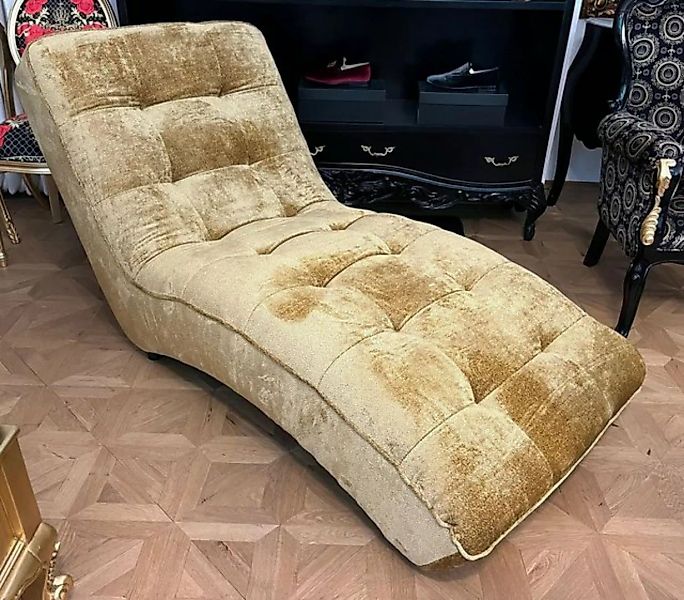 Casa Padrino Chaiselongue Casa Padrino Luxus Chaiselongue Relax Liege Gold günstig online kaufen