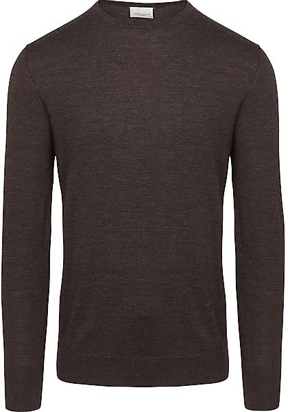 Profuomo Pullover Merinowolle Dunkelbraun - Größe XXL günstig online kaufen