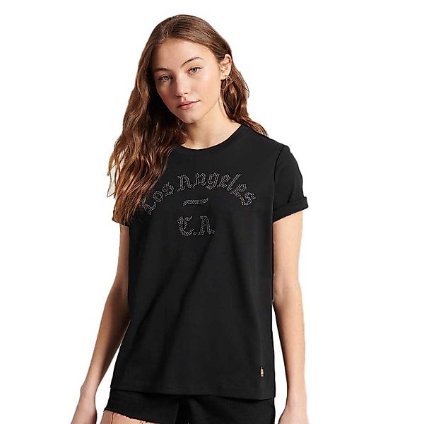 Superdry Bohemian Band Crew Kurzarm T-shirt XS Washed Black günstig online kaufen