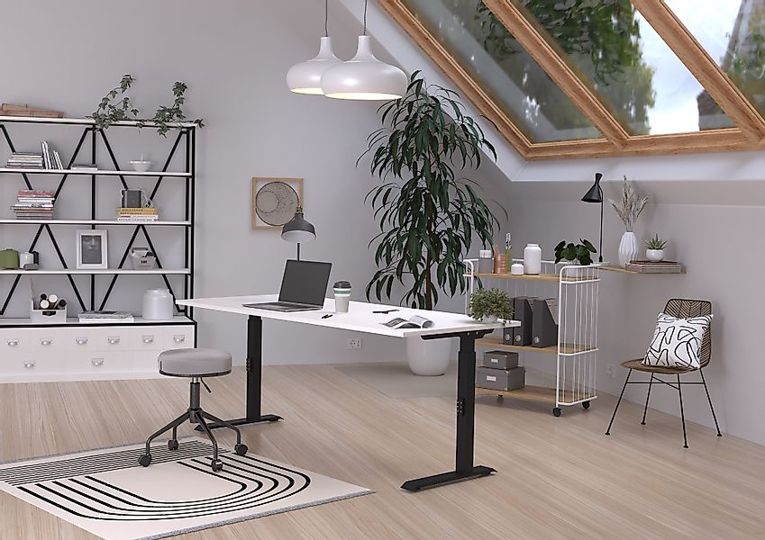 GERMANIA Schreibtisch "Downey" höhenverstellbar von 68-91 cm, verfügbar in günstig online kaufen