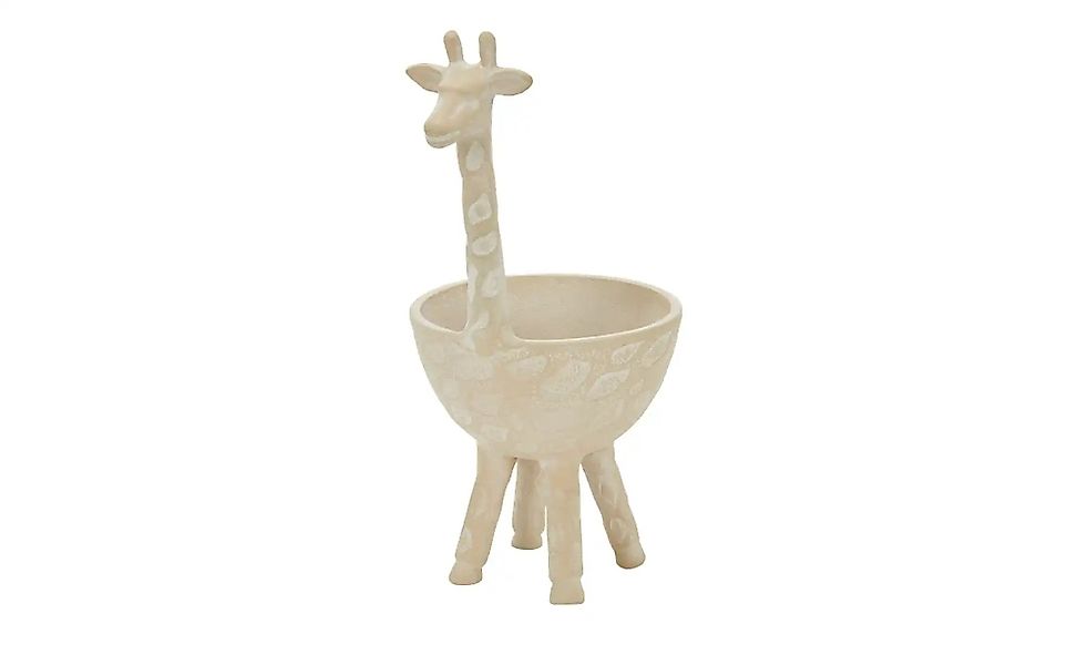 HOME STORY Deko Schale Giraffe   ¦ beige ¦ Aluminium ¦ Maße (cm): B: 16 H: günstig online kaufen