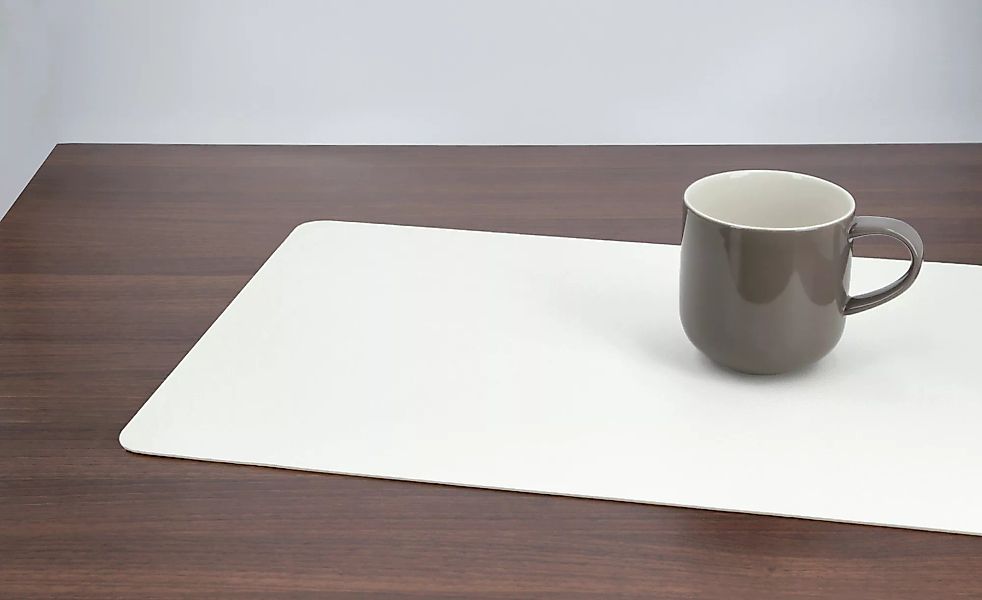 ASA Tischsets Tischset rund Lederoptik schwarz 38 cm (schwarz) günstig online kaufen